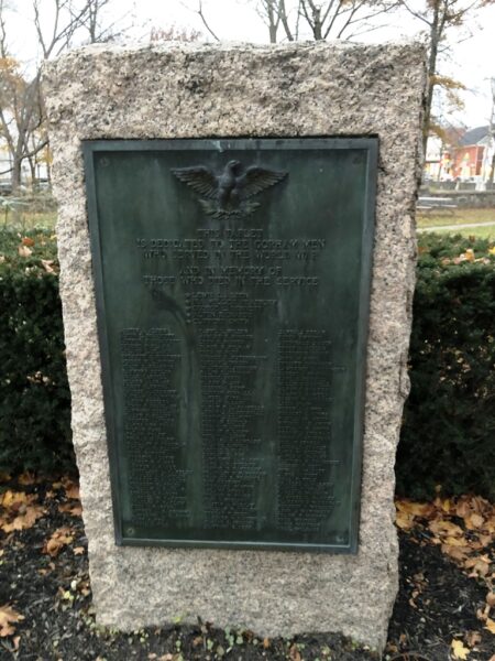 GORHAM WORLD WAR MEMORIAL