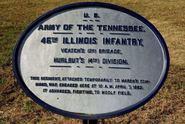 U.S. 46TH ILLINOIS INFANTRY MEMORIAL PLAQUE II