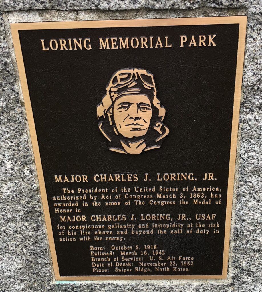 LORING MEMORIAL PARK PLAQUE