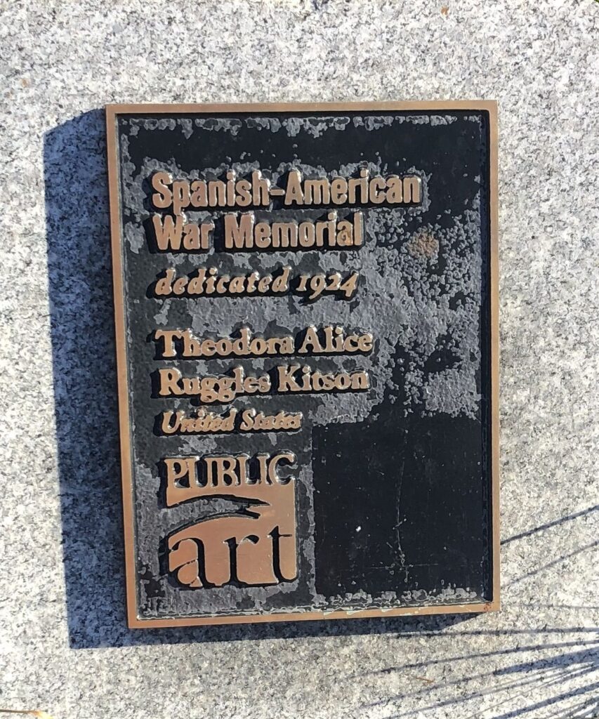 PORTLAND SPANISH-AMERICAN WAR MEMORIAL PLAQUE