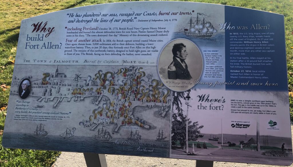 WHY BUILD FORT ALLEN? MEMORIAL PLAQUE