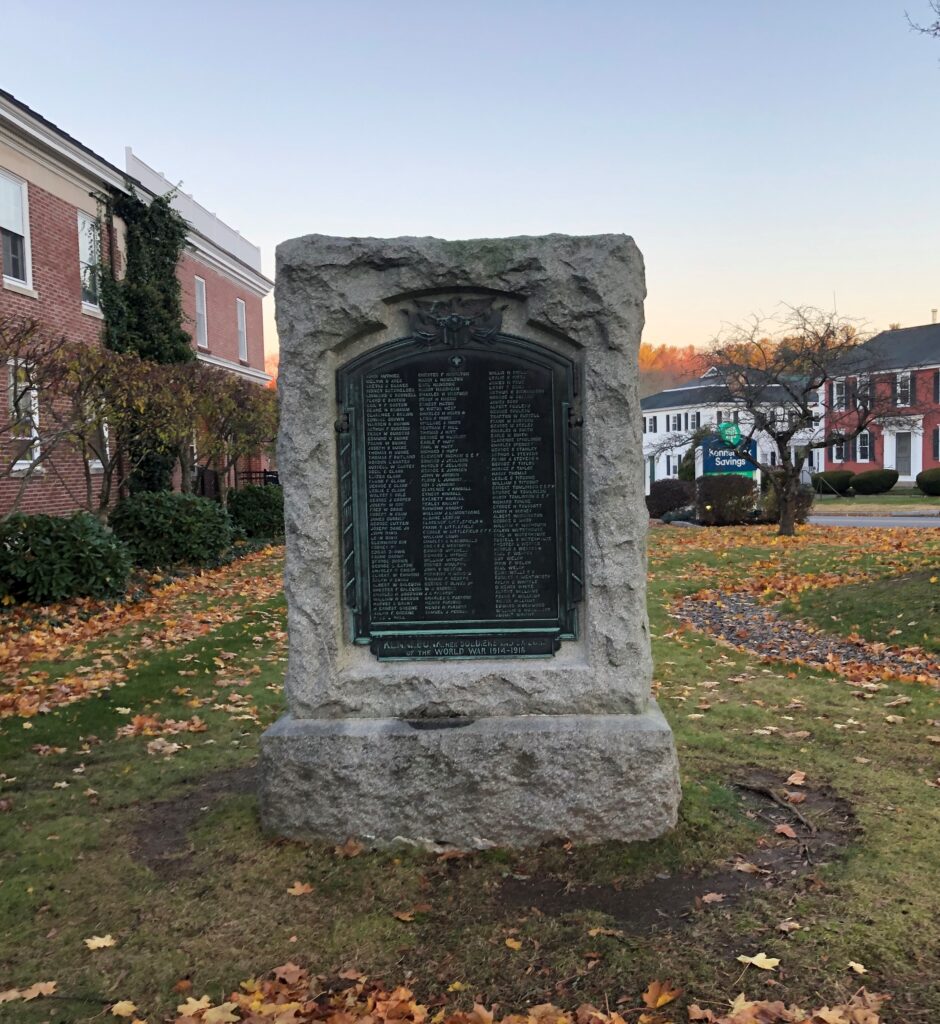 KENNEBUNK WORLD WAR MEMORIAL