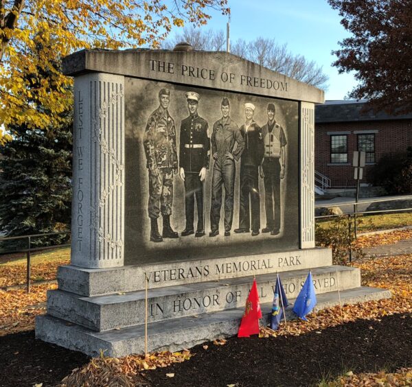 LEWISTON THE PRICE OF FREEDOM WAR MEMORIAL FRONT