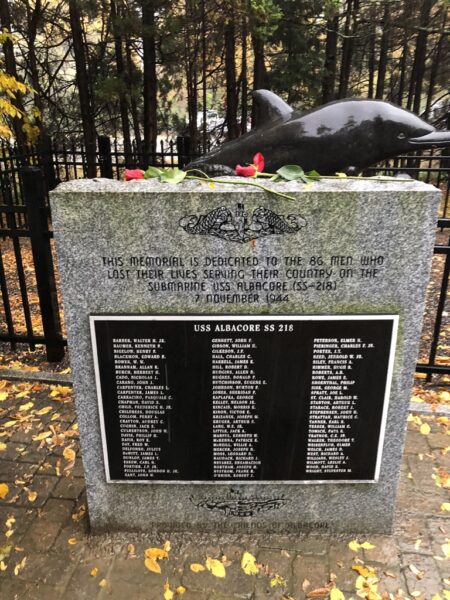 SUBMARINE USS ALBACORE (SS-218) WAR MEMORIAL