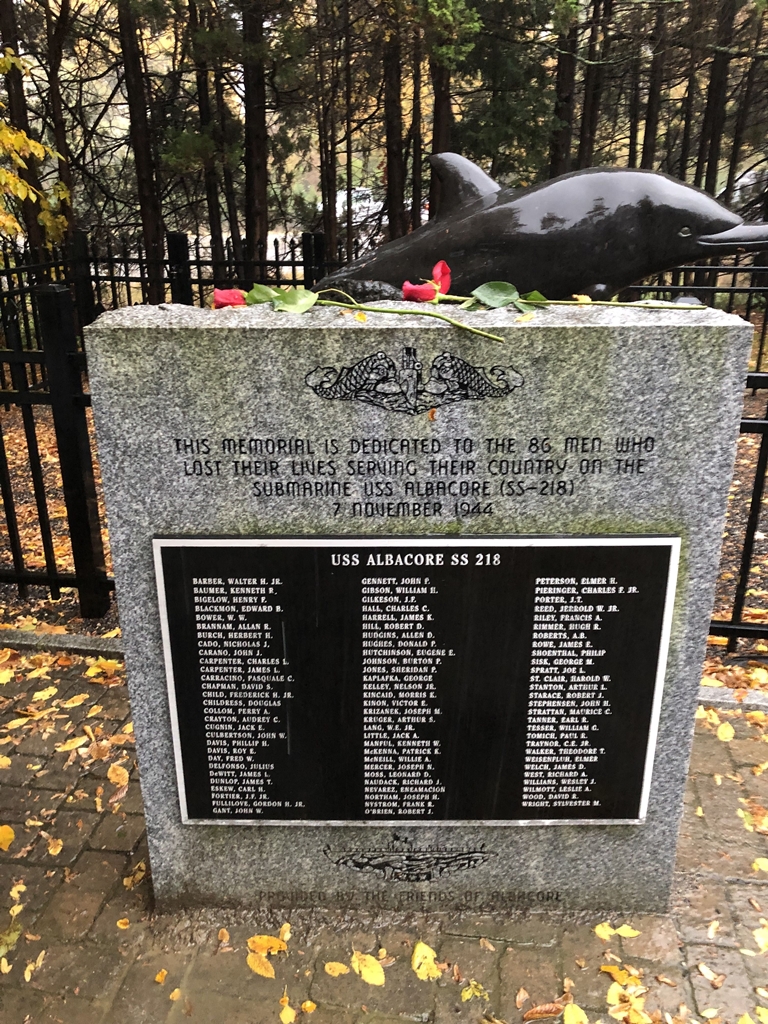 SUBMARINE USS ALBACORE (SS-218) WAR MEMORIAL