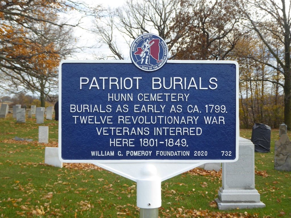 PATRIOT BURIALS HUNN CEMETERY WAR MEMORIAL MARKER