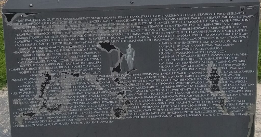 WILLIAMS COUNTY WORLD WAR I MEMORIAL STONE F