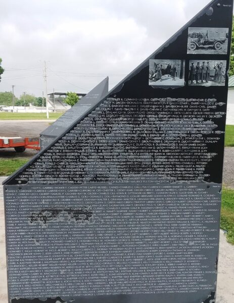 WILLIAMS COUNTY WORLD WAR I MEMORIAL STONE D