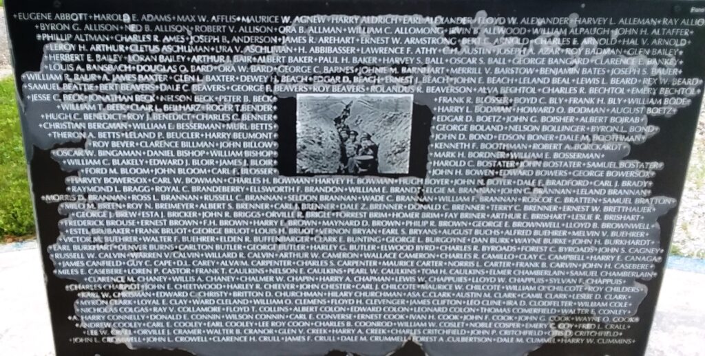 WILLIAMS COUNTY WORLD WAR I MEMORIAL STONE B