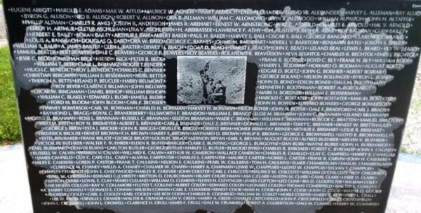 WILLIAMS COUNTY WORLD WAR I MEMORIAL STONE B