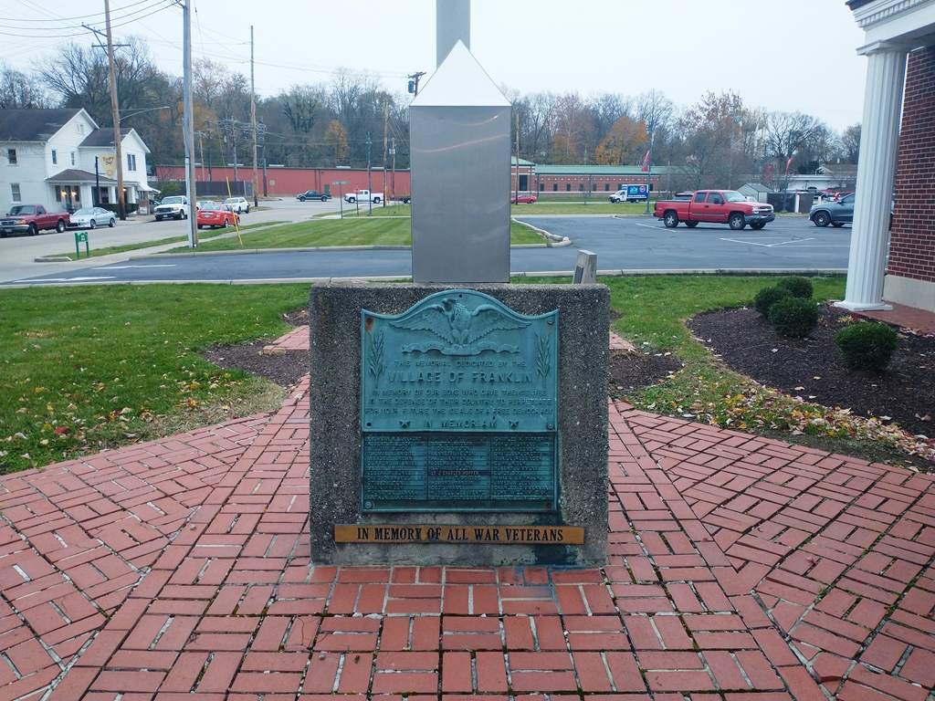 VILLAGE OF FRANKLIN ALL WAR VETERANS MEMORIAL