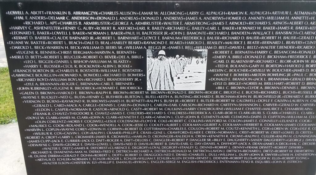 WILLIAMS COUNTY KOREAN WAR MEMORIAL STONE B