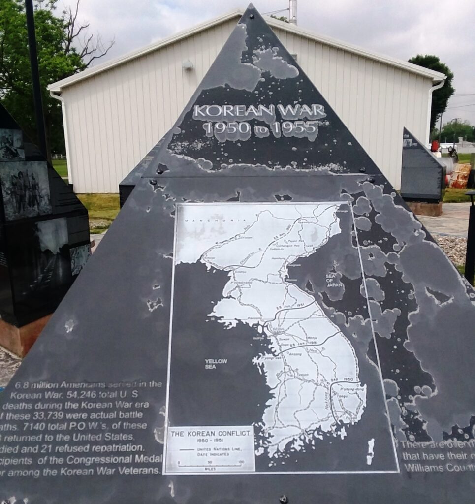 WILLIAMS COUNTY KOREAN WAR MEMORIAL STONE A