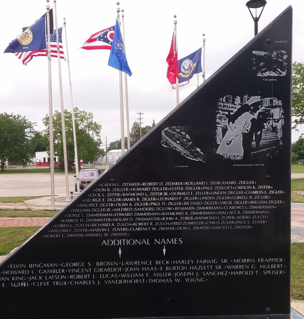 WILLIAMS COUNTY WORLD WAR 2 MEMORIAL STONE L