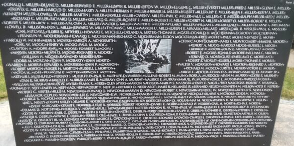 WILLIAMS COUNTY WORLD WAR 2 MEMORIAL STONE F