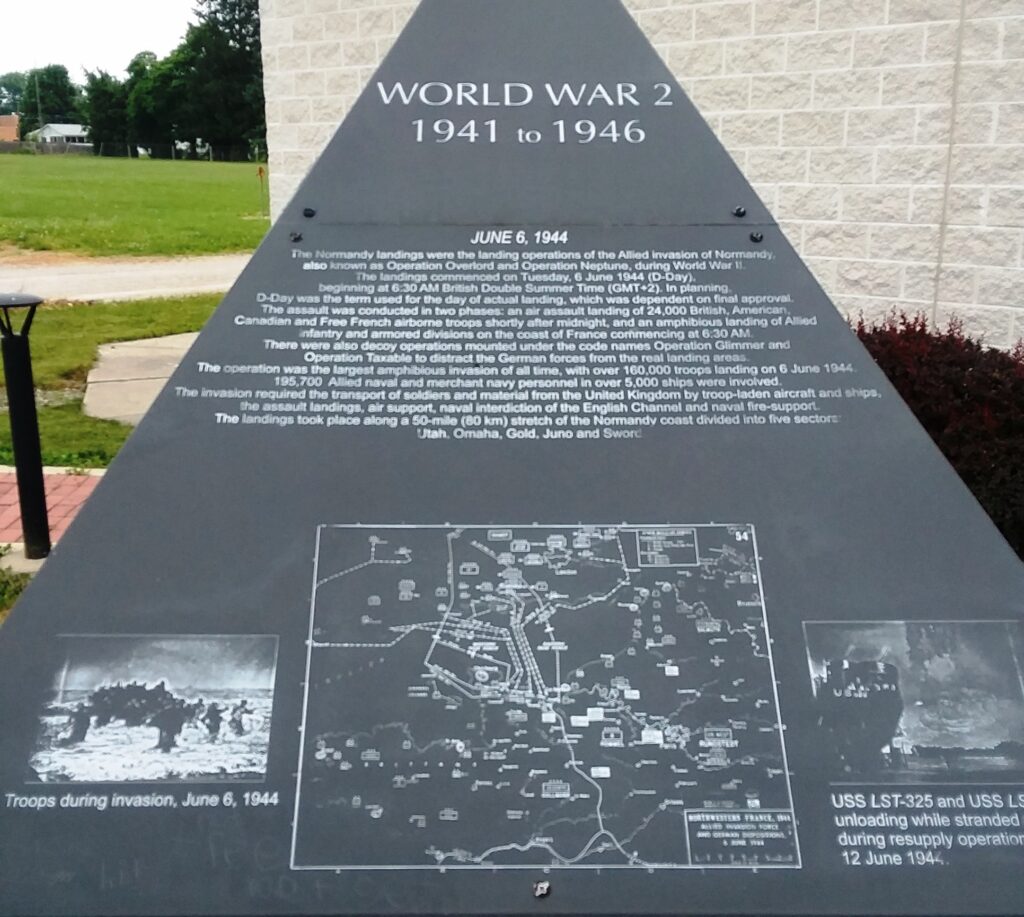 WILLIAMS COUNTY WORLD WAR 2 MEMORIAL STONE E