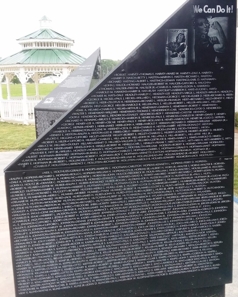 WILLIAMS COUNTY WORLD WAR 2 MEMORIAL STONE D