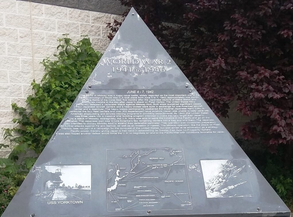 WILLIAMS COUNTY WORLD WAR 2 MEMORIAL STONE A