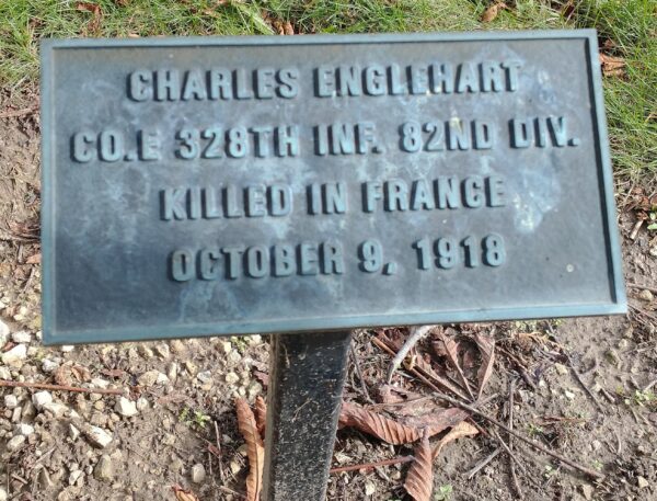 CHARLES ENGLEHART WAR MEMORIAL TREE PLAQUE