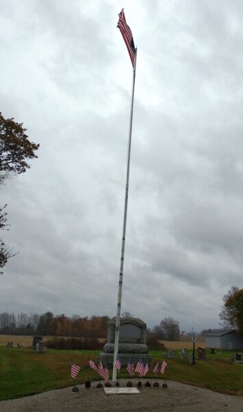 FLORAL GROVE CEMETERY VETERANS MEMORIAL FLAGPOLE