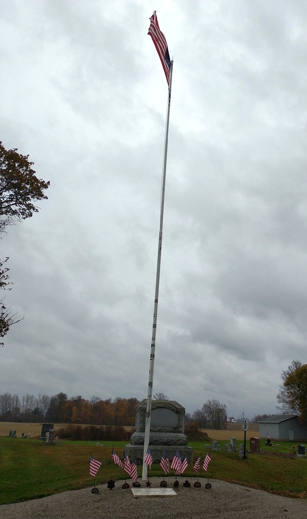 FLORAL GROVE CEMETERY VETERANS MEMORIAL FLAGPOLE
