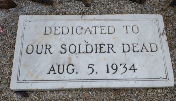 FLORAL GROVE CEMETERY VETERANS MEMORIAL FLAGPOLE  STONE