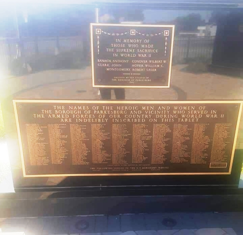 BOROUGH OF PARKESBURG WORLD WAR II MEMORIAL