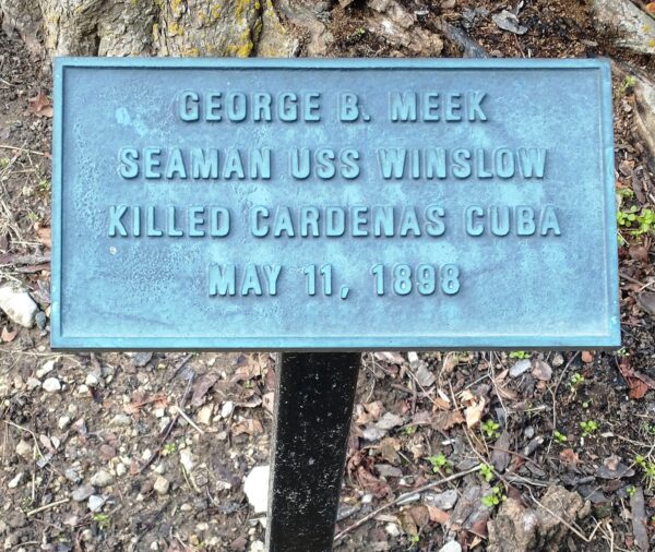 GEORGE B. MEEK WAR MEMORIAL TREE PLAQUE