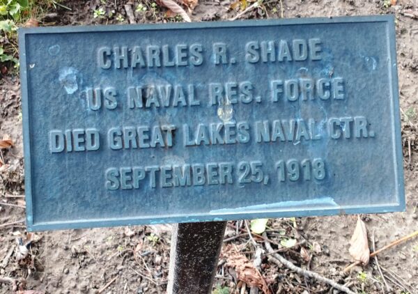 CHARLES R. SHADE WAR MEMORIAL TREE PLAQUE