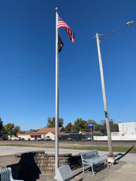 AMERICAN LEGION POST 1227 DECEASED VETERANS MEMORIAL FLAGPOLE