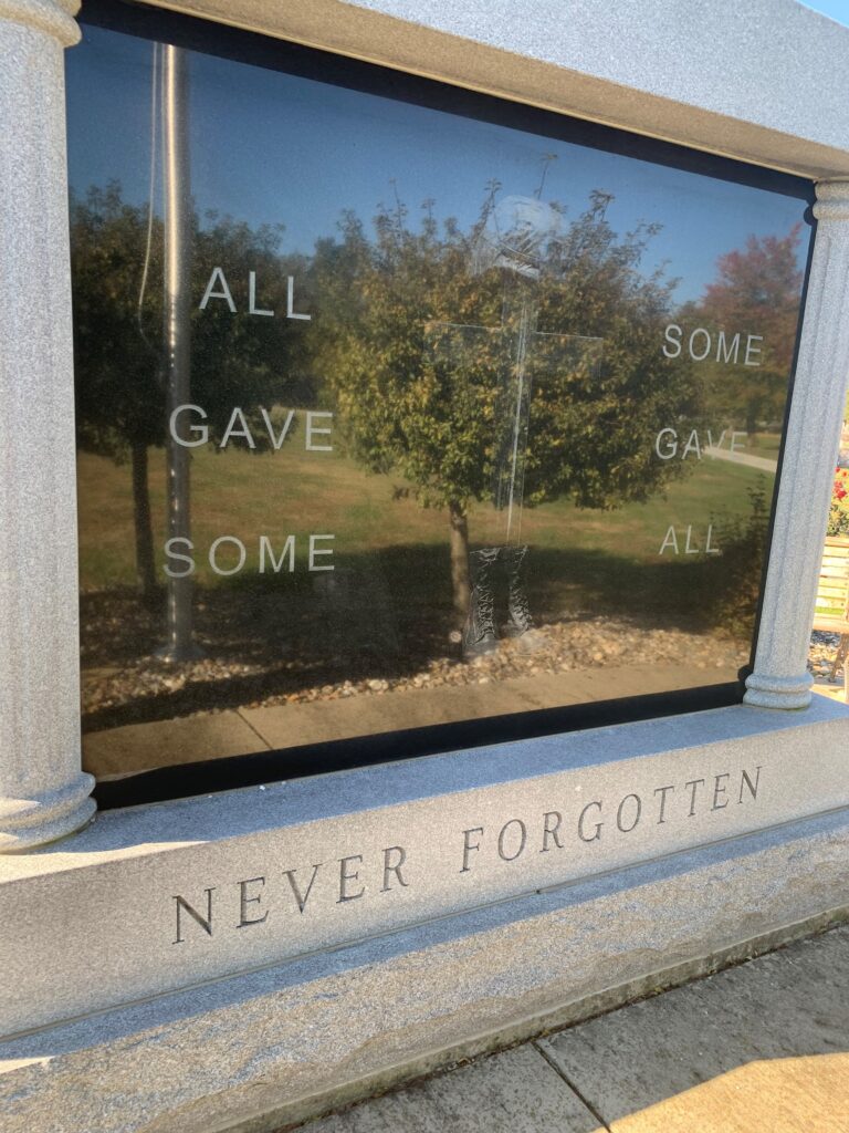 TRENTON CEMETERY VETERANS MEMORIAL BACK