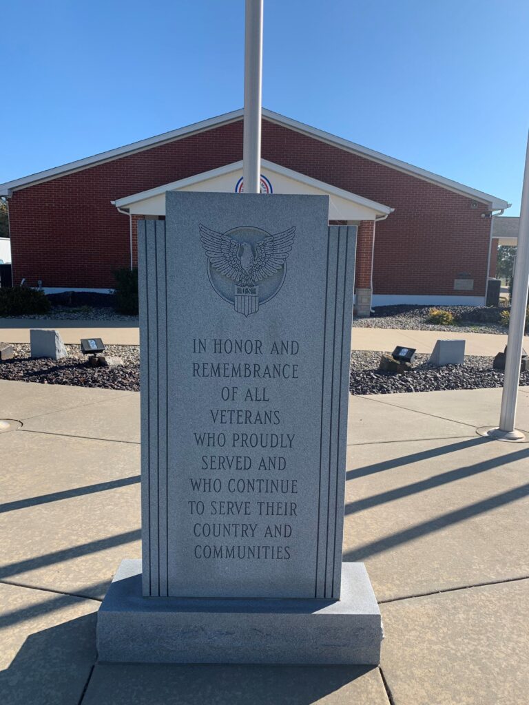 MONDT-LAMPE AMERICAN LEGION POST 1239 ALL VETERANS MEMORIAL