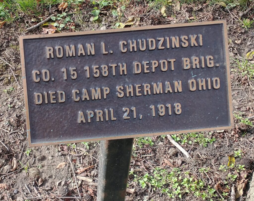 ROMAN L. CHUDZINSKI WAR MEMORIAL TREE PLAQUE