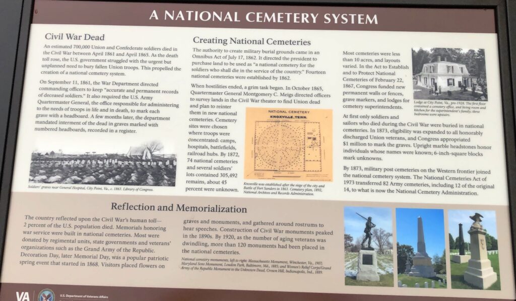 A NATIONAL CEMETERY SYSTEM WAR MEMORIAL PANEL STAUNTON, VA