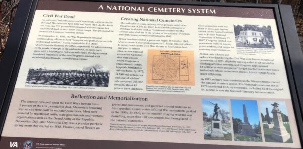 A NATIONAL CEMETERY SYSTEM WAR MEMORIAL PANEL LEESBURG, VA