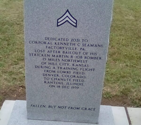CORPORAL KENNETH C SEAMANS MEMORIAL