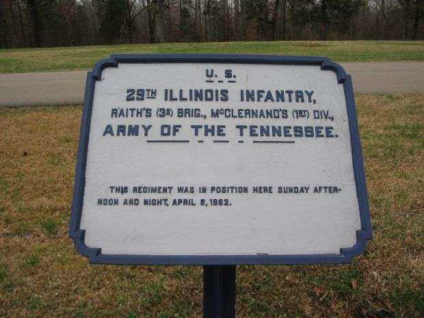 U.S. 29TH ILLINOIS INFANTRY MEMORIAL PLAQUE I