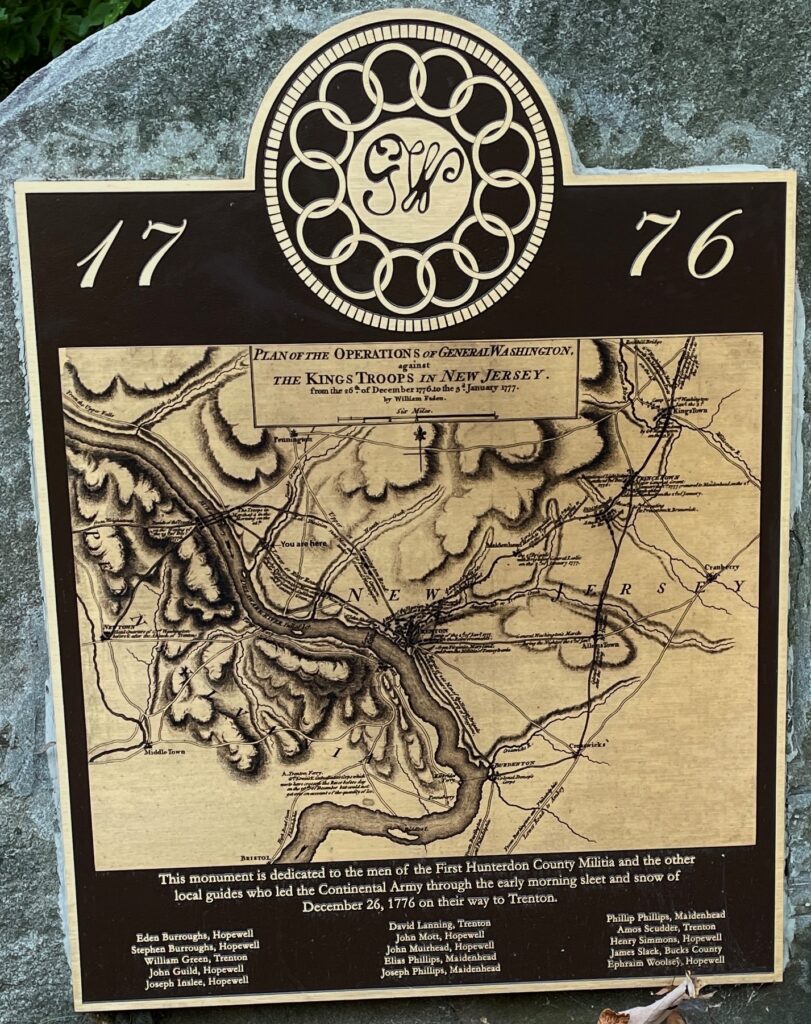 FIRST HUNTERDON COUNTY MILITIA WAR MEMORIAL PLAQUE