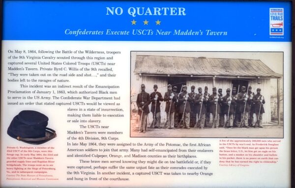 NO QUARTER WAR MEMORIAL PANEL