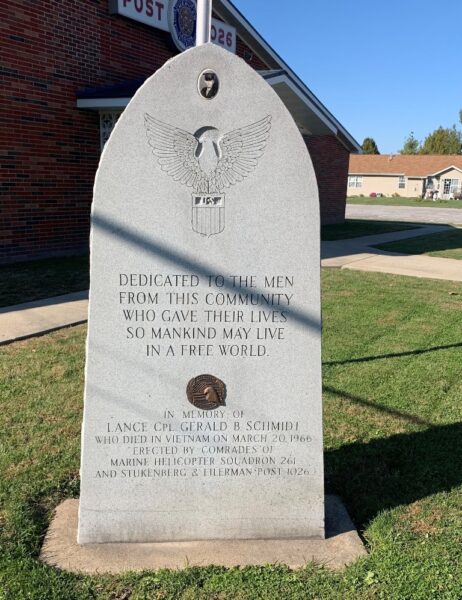 AMERICAN LEGION POST 1026 VETERANS MEMORIAL