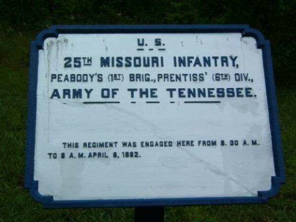U.S. 25TH MISSOURI INFANTRY MEMORIAL PLAQUE III