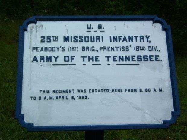 U.S. 25TH MISSOURI INFANTRY MEMORIAL PLAQUE III
