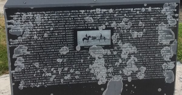 WILLIAMS COUNTY CIVIL WAR MEMORIAL STONE B