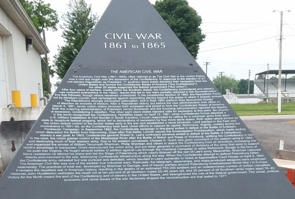 WILLIAMS COUNTY CIVIL WAR MEMORIAL STONE A