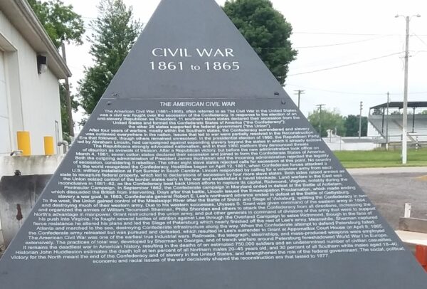 WILLIAMS COUNTY CIVIL WAR MEMORIAL STONE A