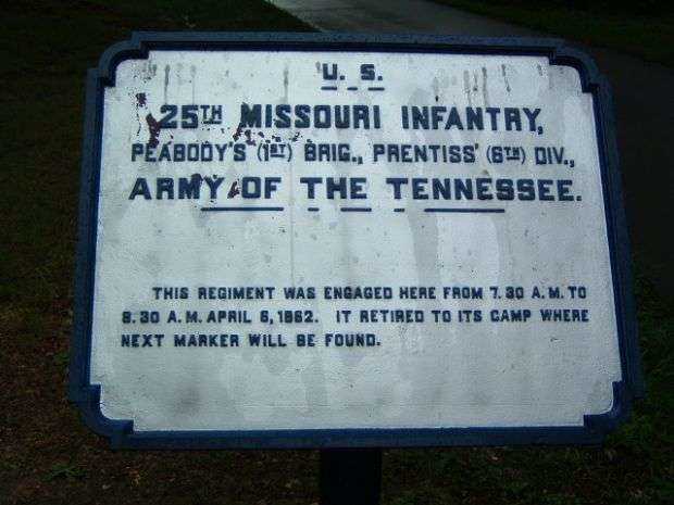 U.S. 25TH MISSOURI INFANTRY MEMORIAL PLAQUE II
