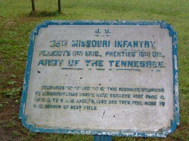 U.S. 25TH MISSOURI INFANTRY MEMORIAL PLAQUE I