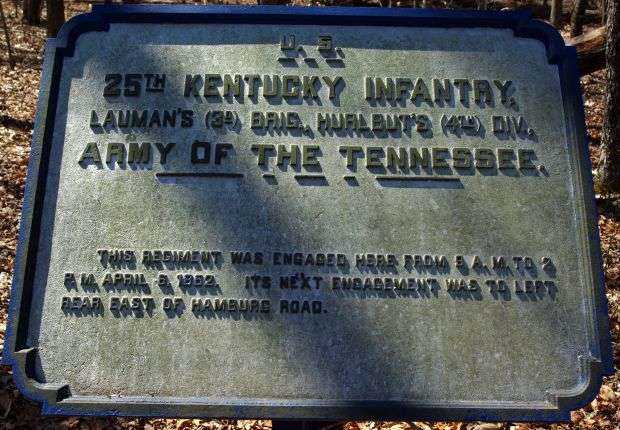 U.S. 25TH KENTUCKY INFANTRY MEMORIAL PLAQUE