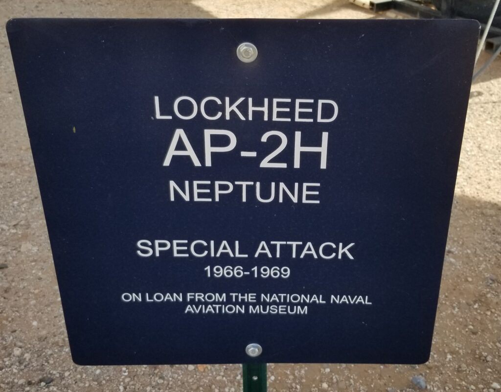 LOCKHEED AP-2H NEPTUNE SPECIAL ATTACK MEMORIAL AIRCRAFT PLAQUE