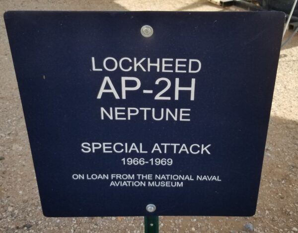 LOCKHEED AP-2H NEPTUNE SPECIAL ATTACK MEMORIAL AIRCRAFT PLAQUE